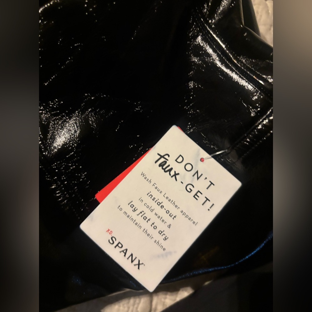 SPANX Faux Leather Patent Leggings - Picture 9 of 9
